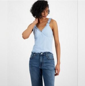 Madden Girl Ruffle Cami Tank Top Blue Green Small Bundle Of 2